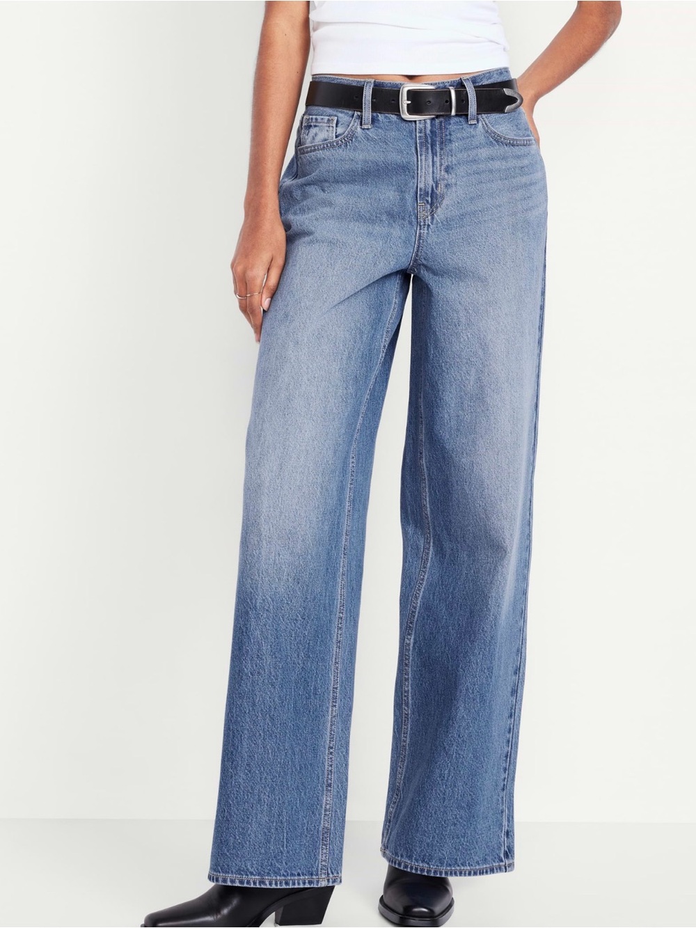 Old Navy Mid Rise Wide Leg Jeans- Size 12